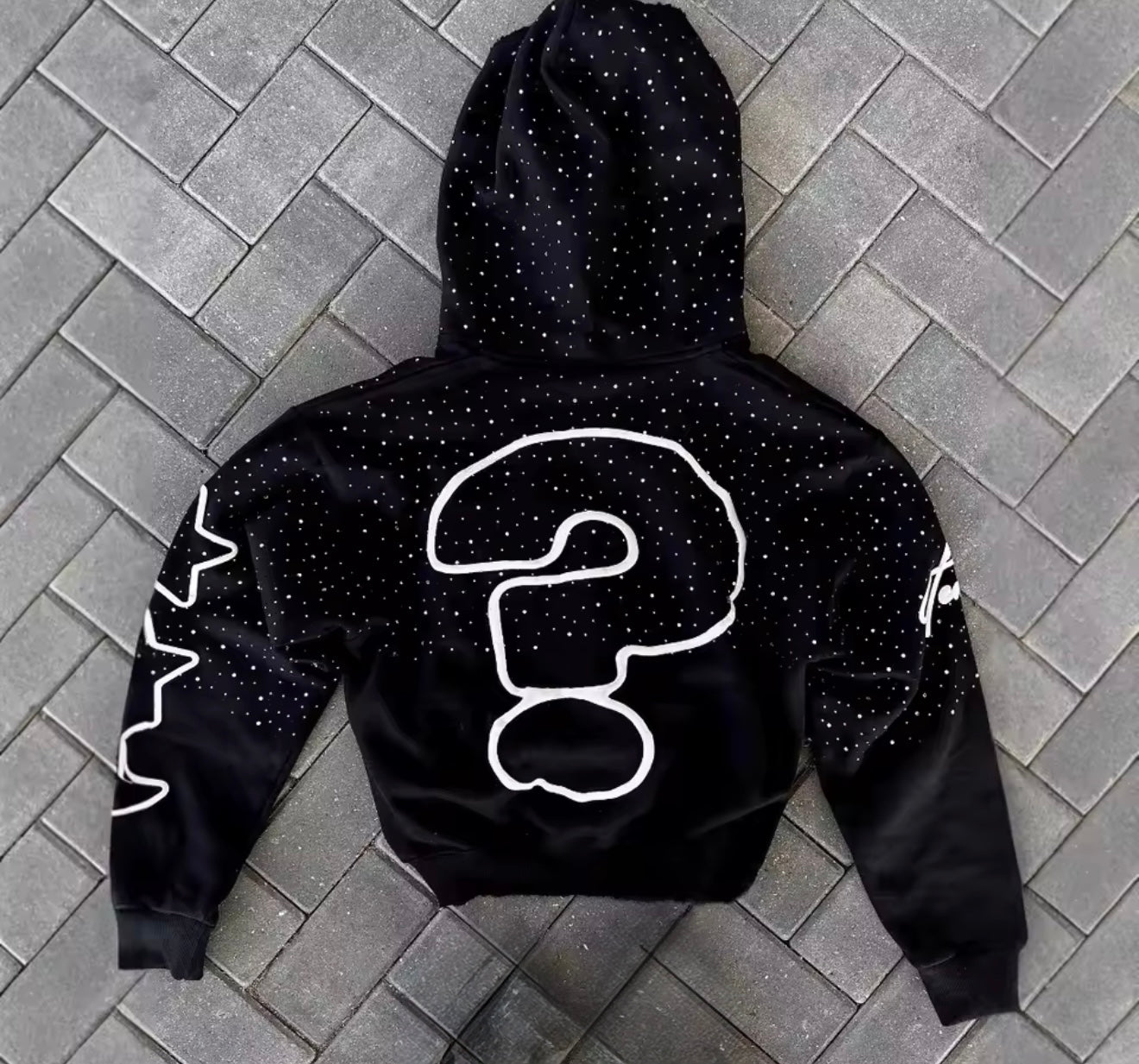 Hoodie Misterio Clubunny™ – “Who Cares? Get Some Money”